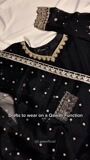Jet black Pishwas for Women