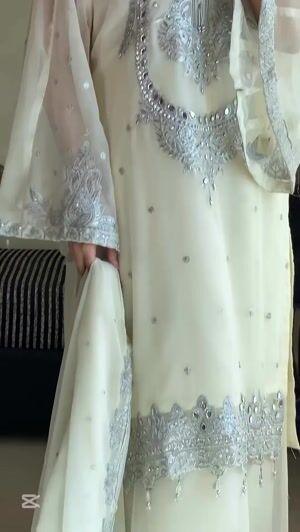 Cream Kurta Set for Women