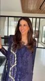Navy blue Unstitched for Women