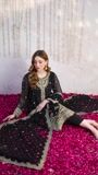 Black Kurta Set for Women