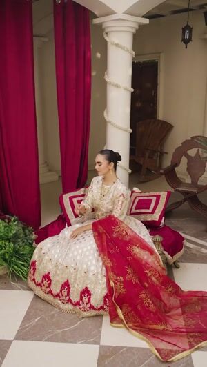 Ivory Lehenga for Girl