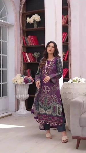 Egg plant Unstitched for Women