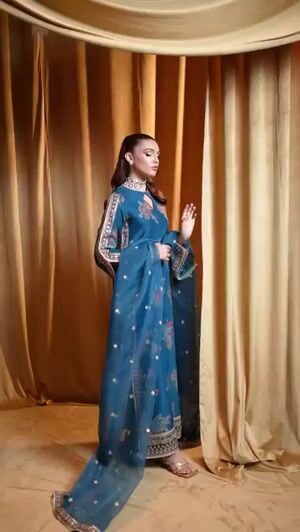 Teal Kurta Set for Women