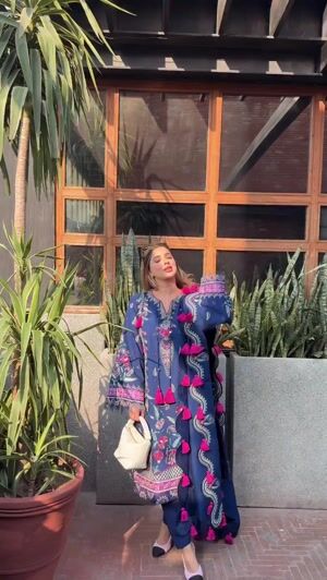 Navy blue Unstitched for Women