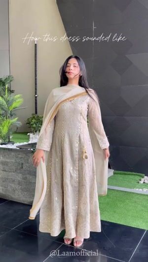 Beige Angrakha for Women