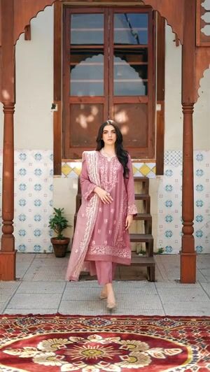 Mauve pink Kurta Set for Women