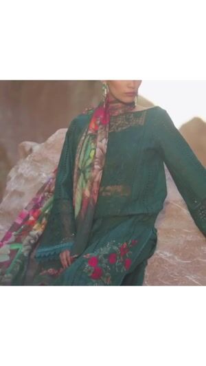 Bottle green Unstitched for Women