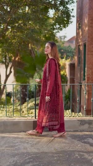 Maroon Unstitched for Women