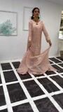 Tea rose pink Kurta Set for Women