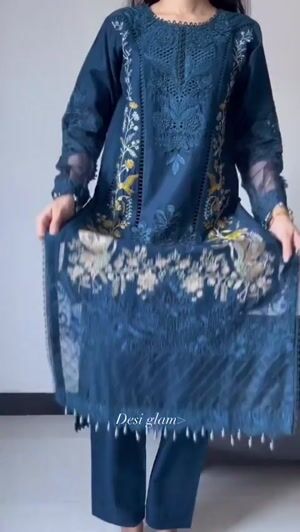 Teal Kurta Set for Women