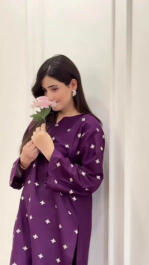 Purple Kurta Set for Women
