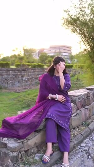 Purple Kurta Set for Women