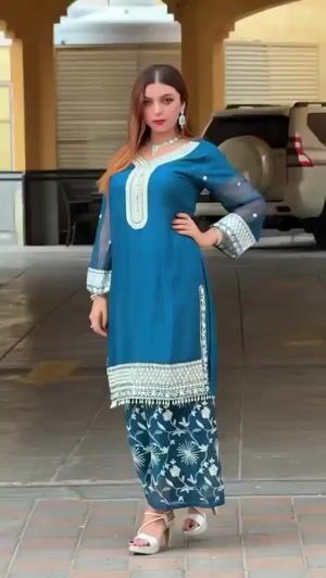 Blue Kurta Set for Women