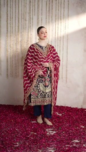 Navy blue Kurta Set for Women