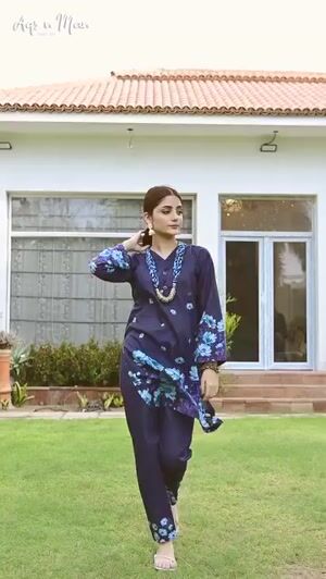 Dark blue Kurta Set for Women