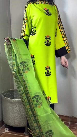 Green Kurta Set for Women