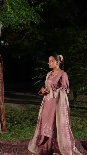Mauve pink Kurta Set for Women