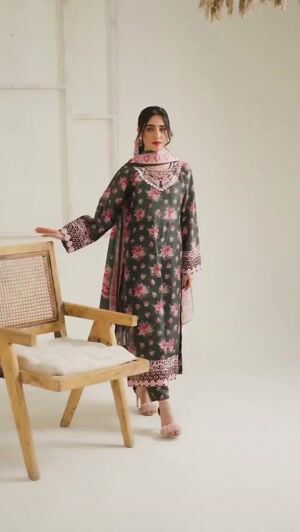 Green Kurta Set for Women