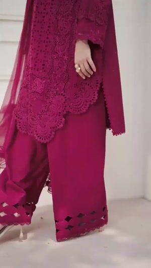 Deep carmine Unstitched for Women