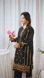 Black Kurta Set for Women