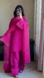 Shocking pink Kurta Set for Women