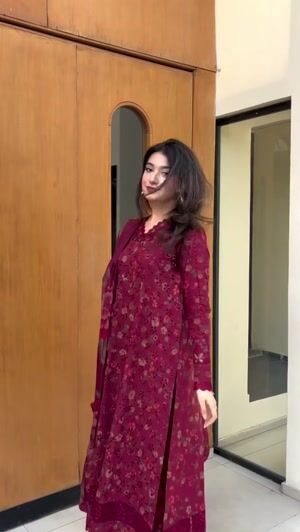 Maroon Unstitched for Women