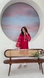 Red Kurta Set for Women