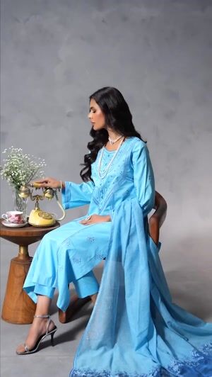 Blue Kurta Set for Women