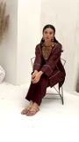 Chocolate brown Kurta Set for Women
