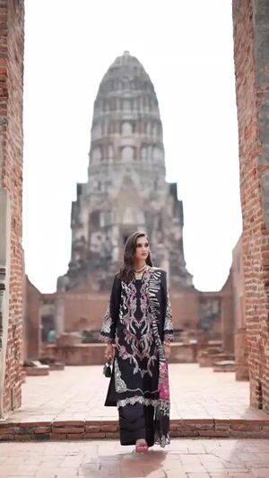 Black Kurta Set for Women