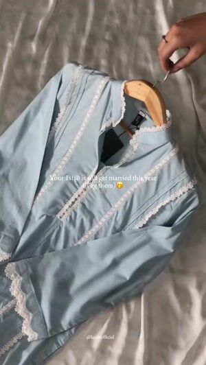 Sky blue Kurta Set for Women