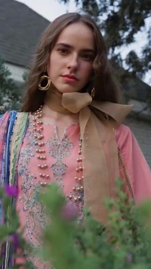 Peach pink Unstitched for Women