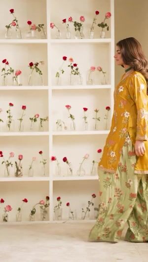 Mustard Kurta Set for Women