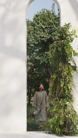 Cream Kurta Set for Women