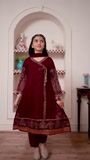 Maroon Angrakha for Girl
