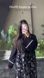Black Kurta Set for Women