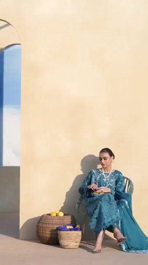 Teal Kurta Set for Women