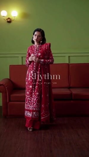 Red Kurta Set for Women