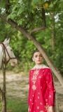 Crimson Kurta Set for Women
