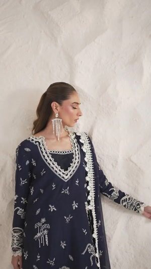 Navy blue Kurta Set for Women