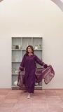 Red violet Kurta Set for Women