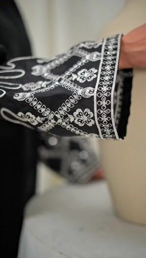Black Kurta Set for Women
