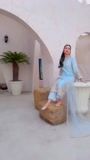 Ice blue Kurta Set for Women