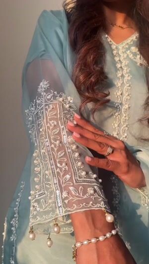 Sea green Kurta Set for Women