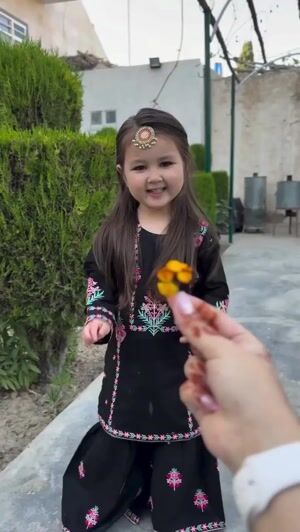 Black Gharara for Girl