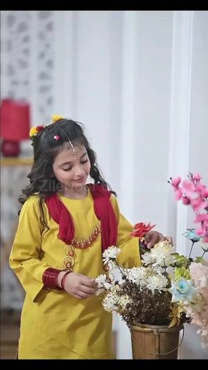 Mustard Kurta Set for Girl