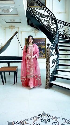 Peach pink Unstitched for Women