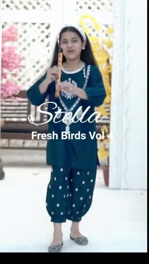 Navy blue Kurta Set for Girl