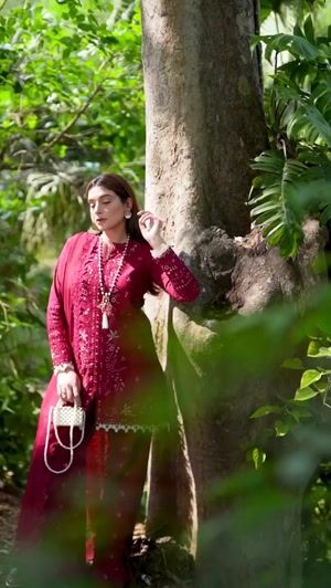 Maroon Kurta Set for Women