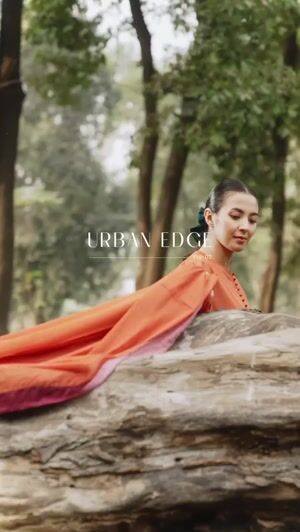 Orange Kurta Set for Women